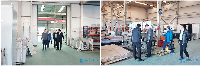 參觀柜殼生產(chǎn)車間